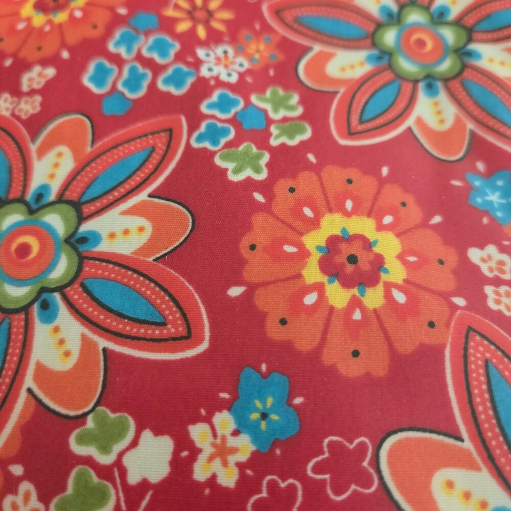 Kalencom NWT Red Primavera Floral Buckle Diaper Bag, Bottle Holder and Pouch - Picture 9 of 12